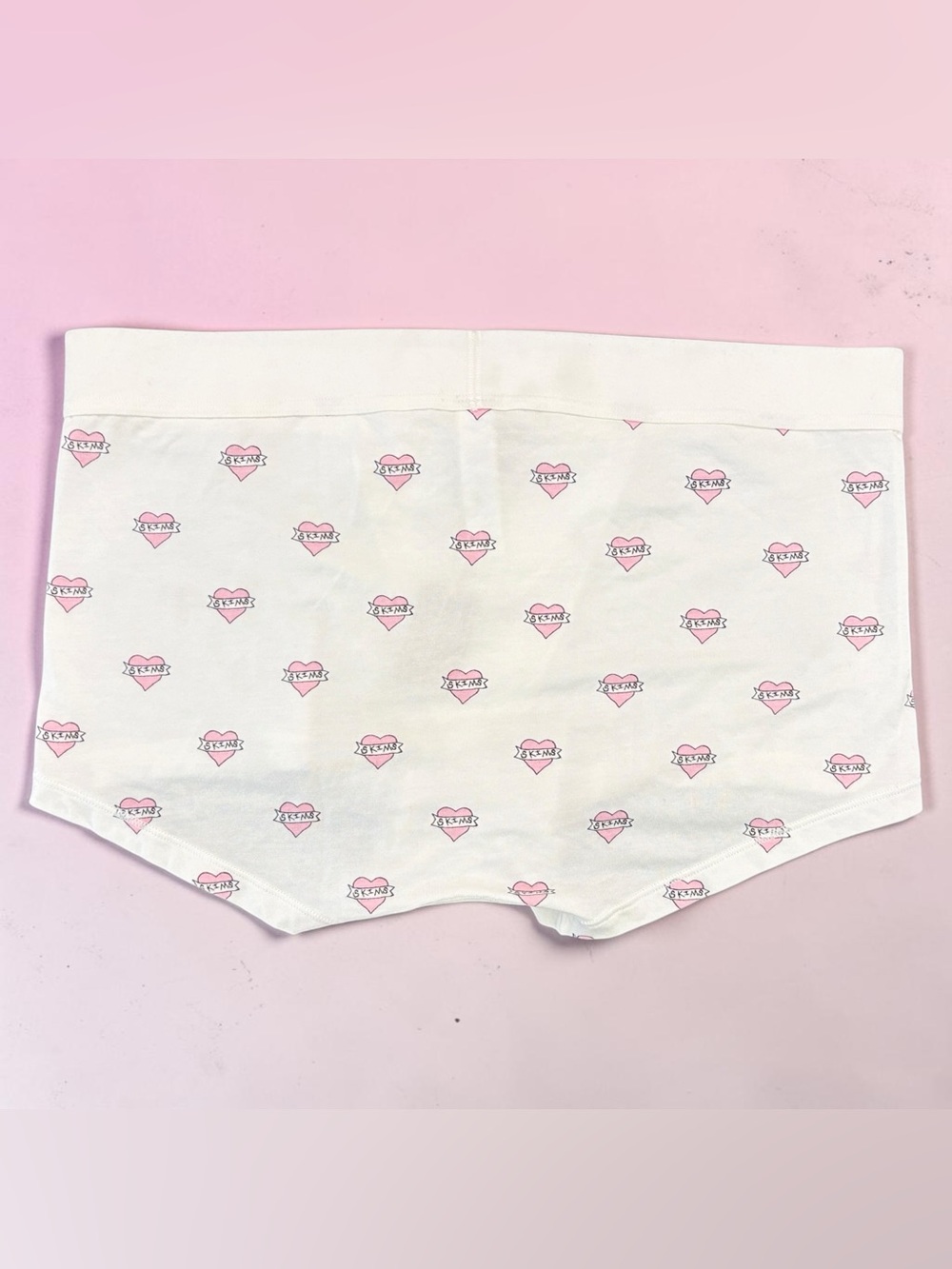 💓SKIMS Boyfriend Long Sleeve & Boxer Set | Marble Heart Banner | M | NWT - Picture 6 of 9